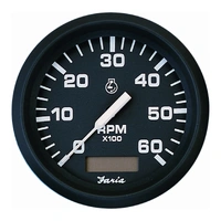 FARIA Turteller + Time Diesel 0-4000rpm Ø3" - Sort - f.magn.sv.hjulføler